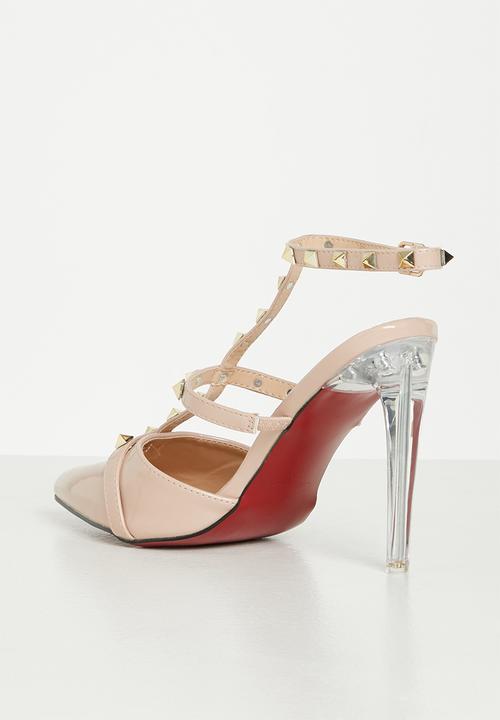 Miss Black - Lindt1 barely there stiletto heel - beige 