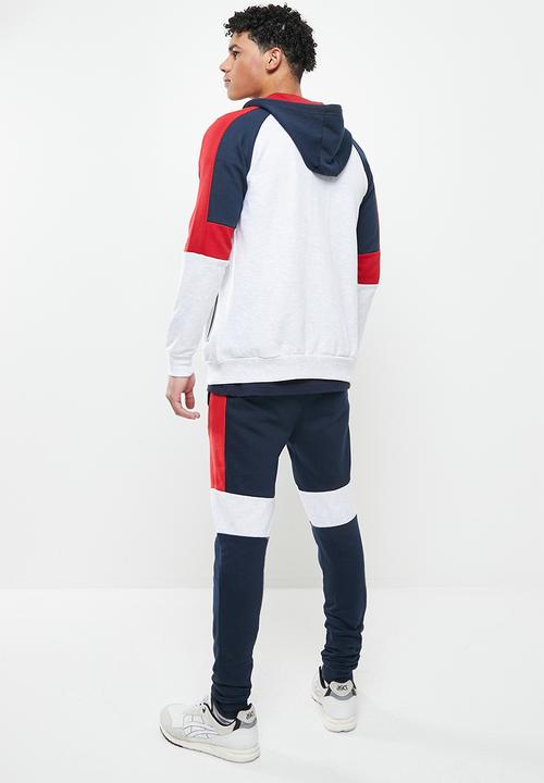 Brave Soul - Mjs-412holden set - ecru marl & navy