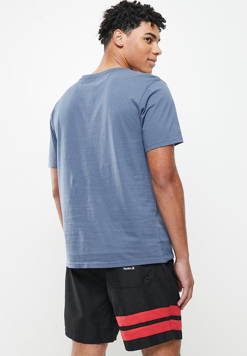 Hurley - Evd wsh seasonal oao solid tee - medium blue