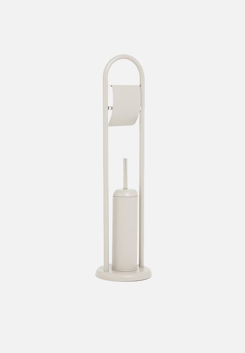 Bathroom Solutions - Toilet brush and holder - grey