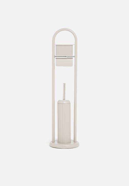 Bathroom Solutions - Toilet brush and holder - grey