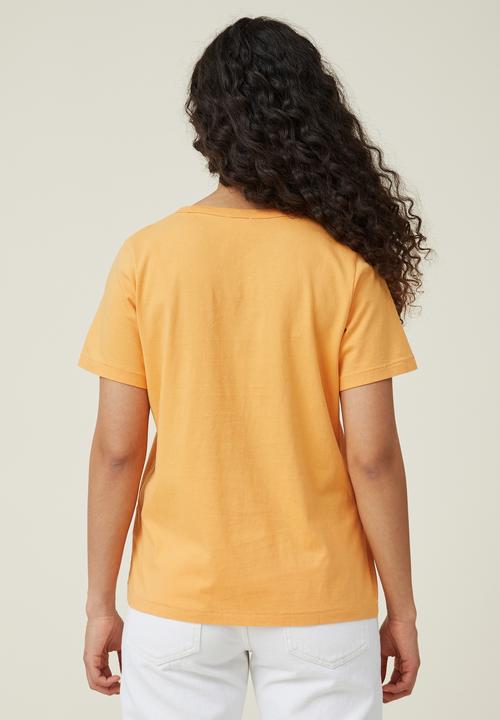 Cotton On - The 91 classic organic tee - soft orange