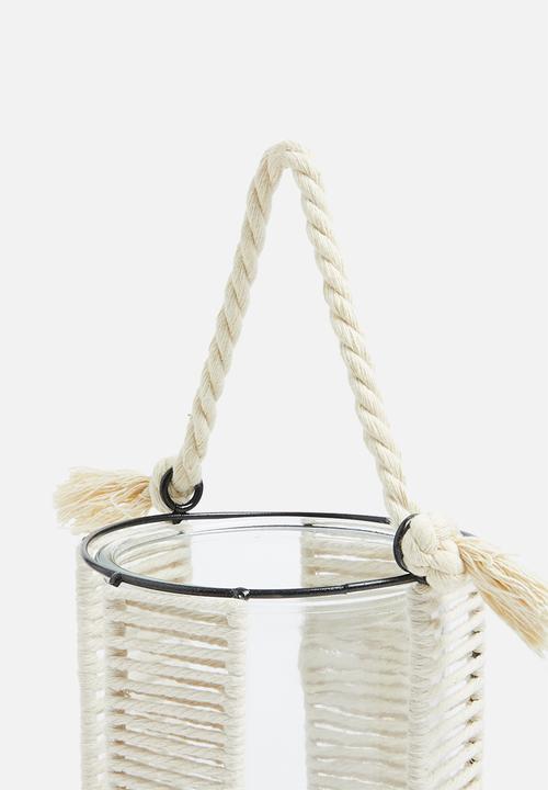 H&S - Weave tealight holder - natural