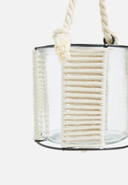 H&S - Weave tealight holder - natural