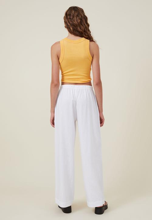 Cotton On - Haven wide leg pant - white