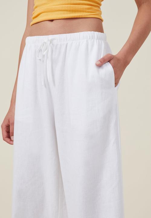 Cotton On - Haven wide leg pant - white