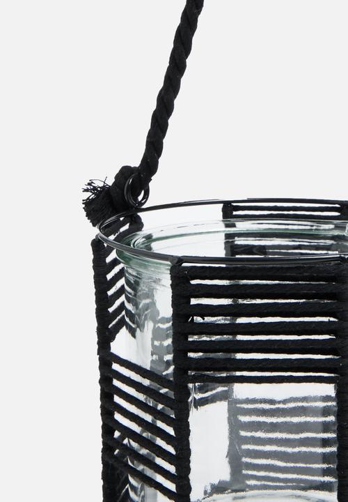 H&S - Weave tealight holder - black