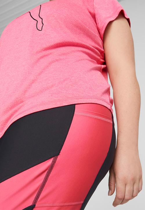 PUMA - Train favorite heather cat tee - sunset pink heather