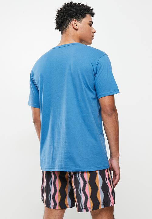 Billabong  - Double up short sleeve - washed royal
