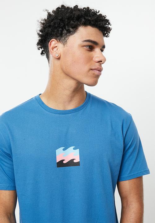 Billabong  - Double up short sleeve - washed royal