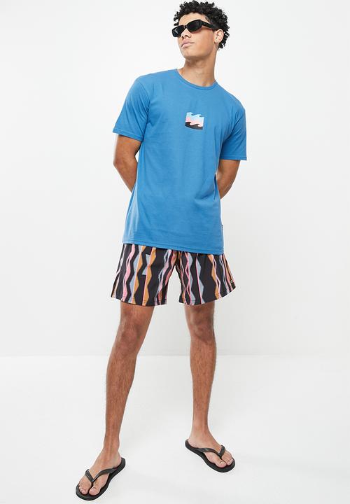 Billabong  - Double up short sleeve - washed royal