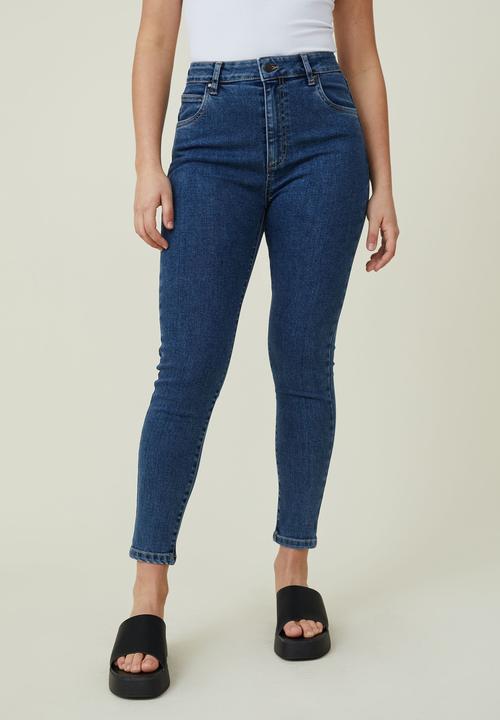 Cotton On - High rise cropped skinny jean - nordic blue