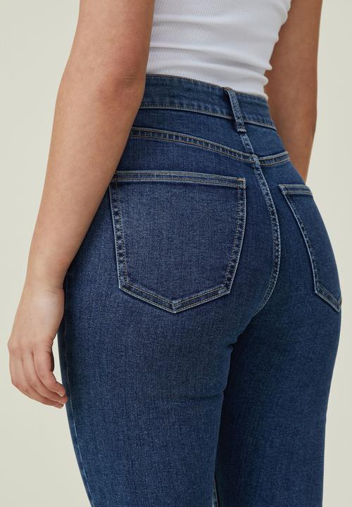 Cotton On - High rise cropped skinny jean - nordic blue