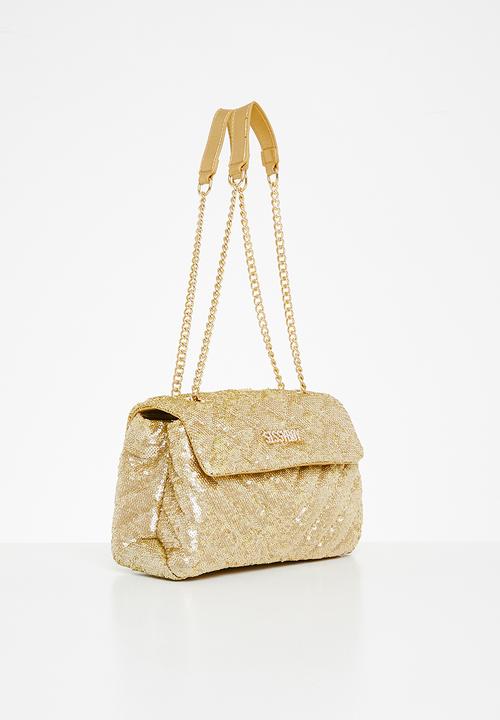 SISSY BOY - Sequin bag - gold