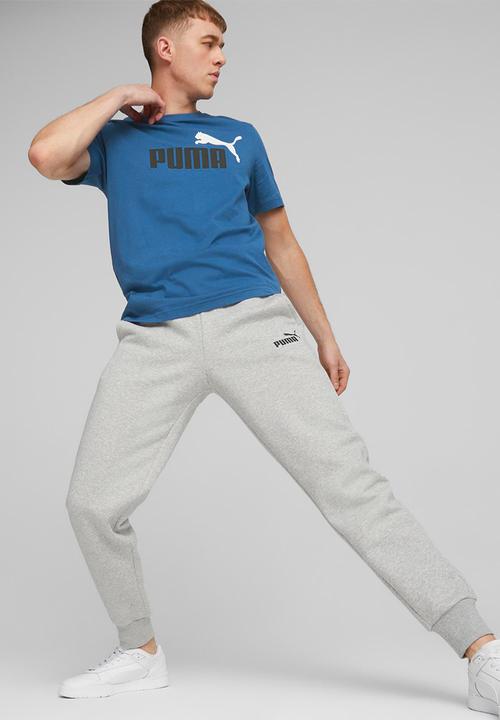 PUMA - Ess+ 2 col logo tee - lake blue