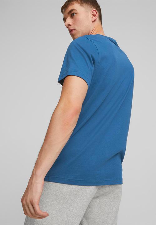 PUMA - Ess+ 2 col logo tee - lake blue