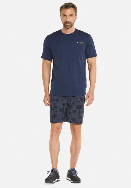PUMA - PUMA x Palm Tree Crew Palm Golf Shorts - navy blazer