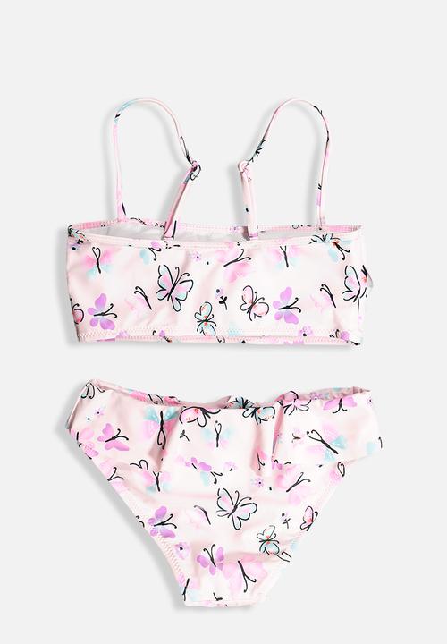 Rebel Republic - Girls butterfly bikini set - pink