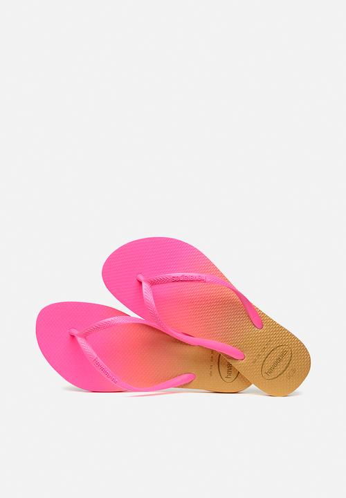 Havaianas - Slim gradient - white/pink flux