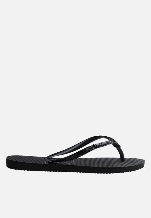 Havaianas - Slim glitter ii - black & dark grey