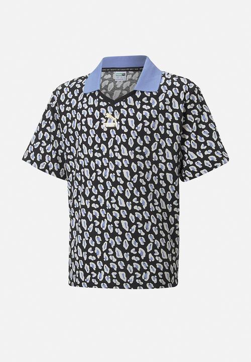 PUMA - Classics 90's prep aop polo g - puma black-aop