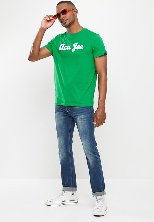 Aca Joe - Aca joe applique T-shirt - amazon green