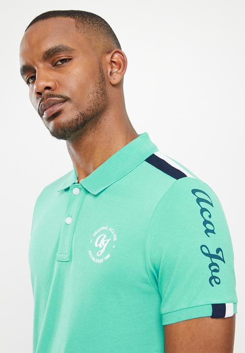 Aca Joe - Aca joe rib panel shoulder golfer - mint