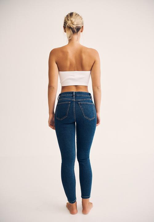 Cotton On - Mid rise cropped skinny jean - cape blue