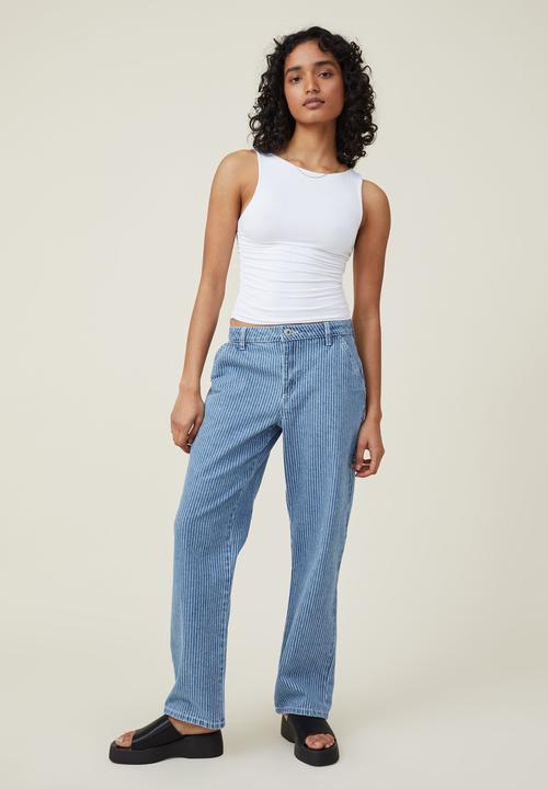 Cotton On - Nadia wide neck gathered tank - white