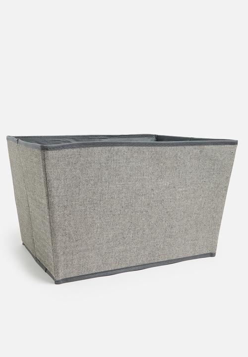 Storage Solutions - Herringbone storage box - grey