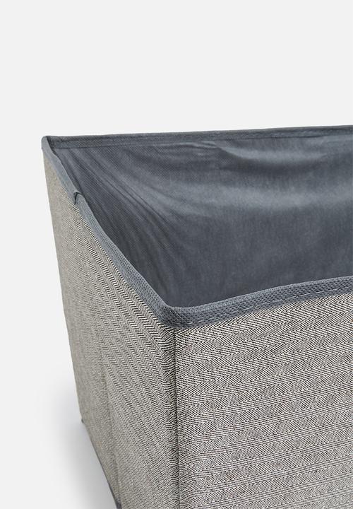 Storage Solutions - Herringbone storage box - grey