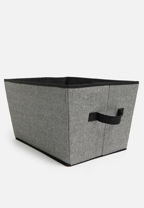 Storage Solutions - Herringbone storage box - black