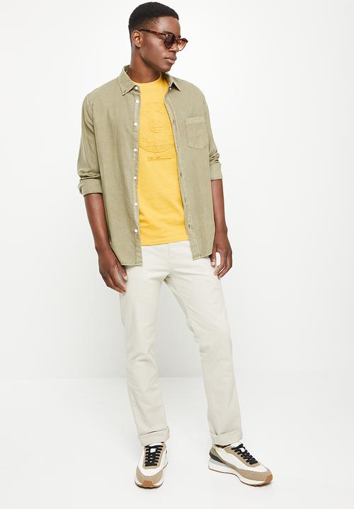 Ben Sherman - Target chq emboss 1 up tee - dijon