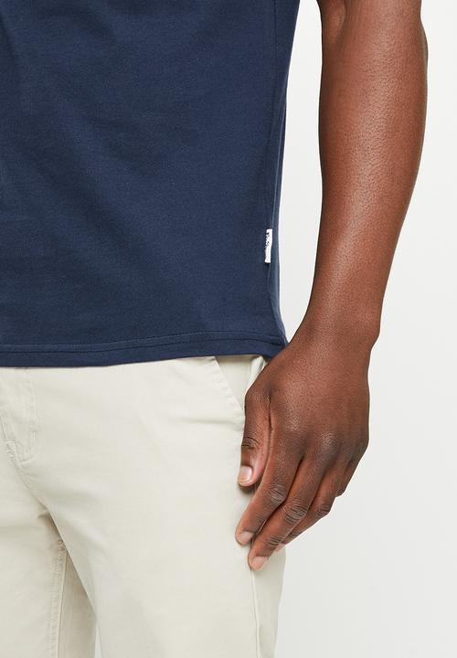 Ben Sherman - Target chq emboss 1 up tee - navy