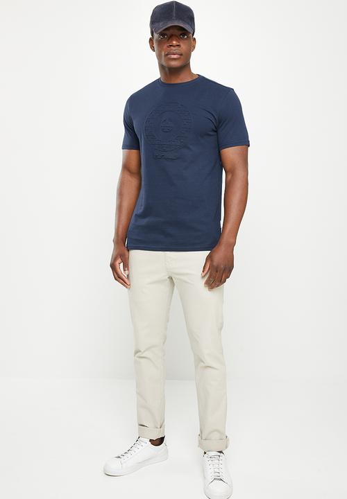 Ben Sherman - Target chq emboss 1 up tee - navy