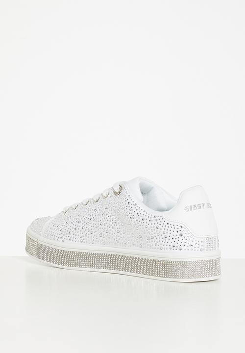 SISSY BOY - Star struck sneaker - white & silver