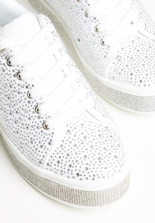 SISSY BOY - Star struck sneaker - white & silver