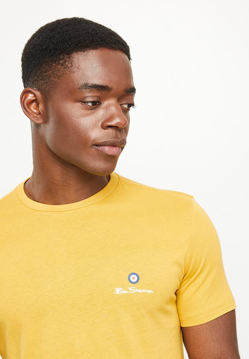 Ben Sherman - Entry tar print crew neck tee shirt - dijon
