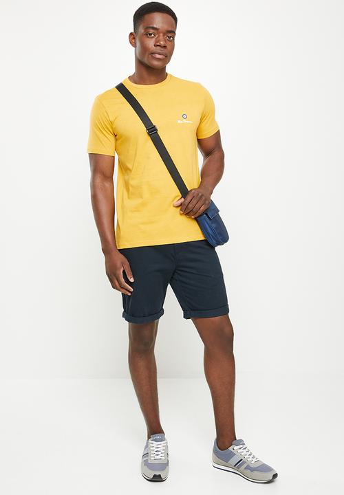 Ben Sherman - Entry tar print crew neck tee shirt - dijon