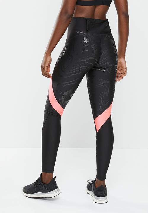 PUMA - Run ultraform high shine aop tight - puma black & sunset glow