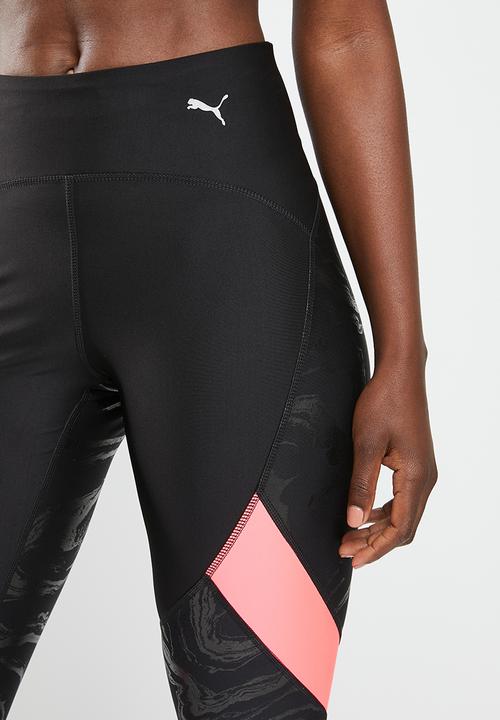 PUMA - Run ultraform high shine aop tight - puma black & sunset glow