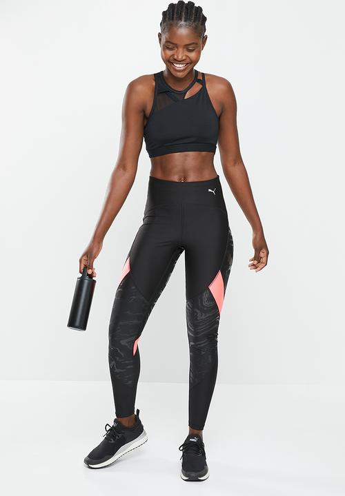 PUMA - Run ultraform high shine aop tight - puma black & sunset glow