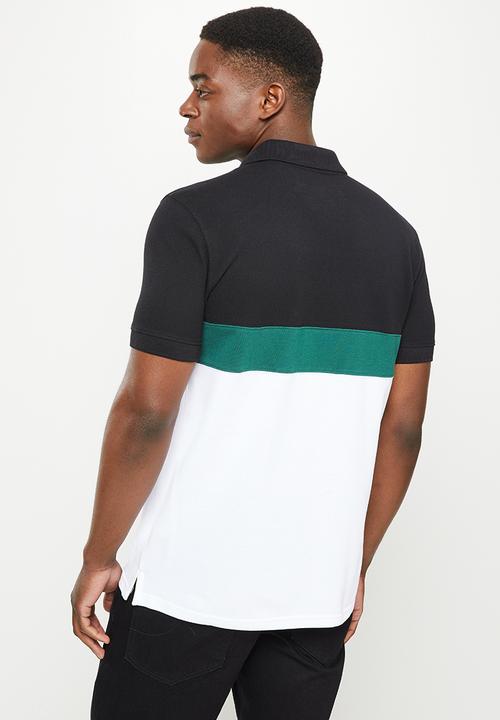 Hi-Tec - Men's heritage polo - black & white