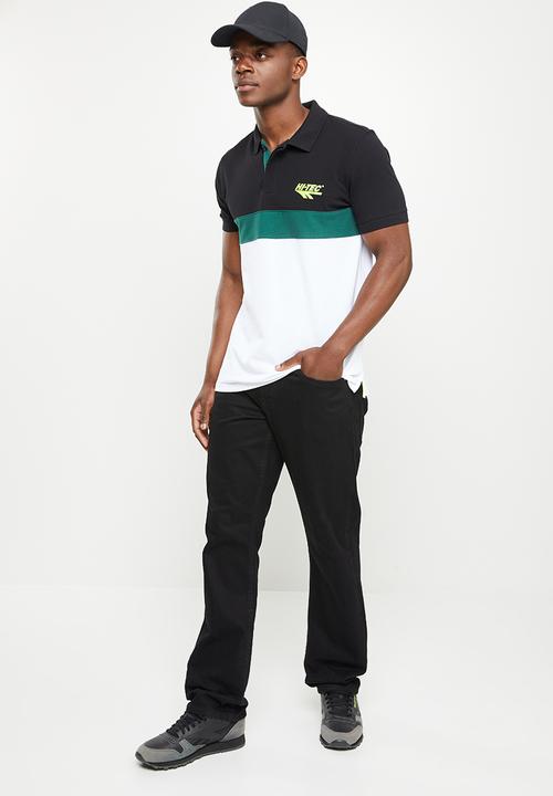 Hi-Tec - Men's heritage polo - black & white
