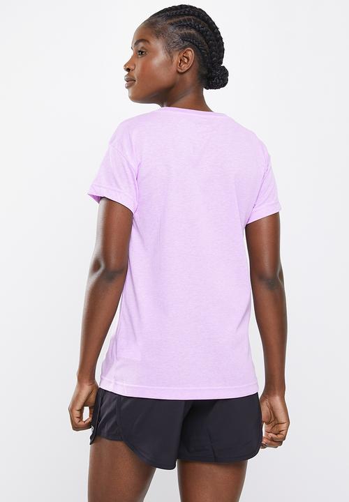 New Balance  - Relentless heather tech short sleeve - cyber lilac