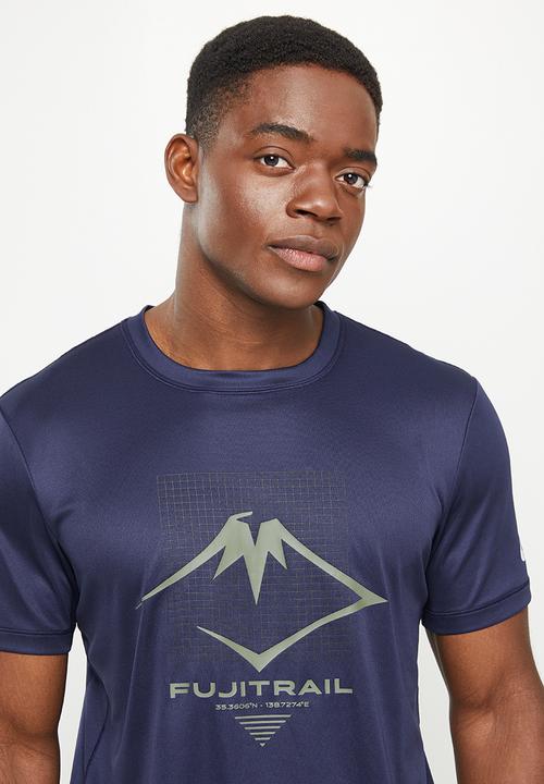 ASICS - Fujitrail logo short sleeve top - midnight