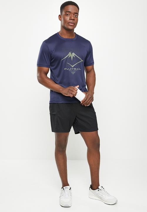 ASICS - Fujitrail logo short sleeve top - midnight