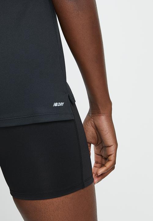 New Balance  - Nb tech training short sleeve - black