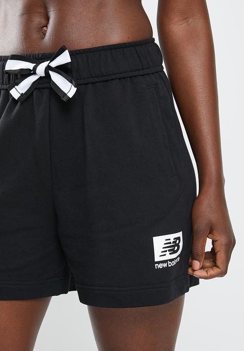 New Balance  - Essentials id fleece short - black