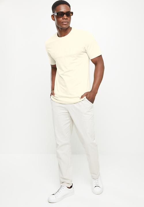 urban° - Urban high square branded tee - oyster mushroom